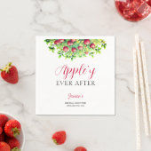 アップルで永遠に幸せ 秋の結婚前お披露目パーティー スタンダードカクテルナプキン (インサイチュ)