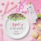 アップルで永遠に アップルの秋のブライダルシャワー ペーパープレート (パーティー)