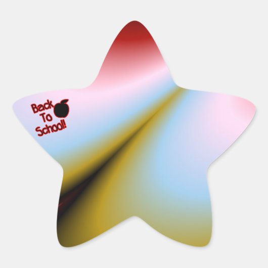 アップルと新学期- 星シール (正面)