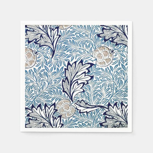 アップルのウィリアム・モリス スタンダードカクテルナプキン (正面)