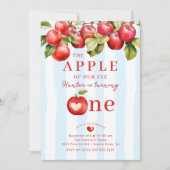 アップルのファーストバースデーパーティー 招待状 (正面)