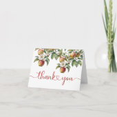 アップルのベイビーシャワーフォールディングサンクスカード サンキューカード (正面)