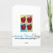 アップルのロシュ・ハシャナー・グリーティング シーズンカード (裏面)