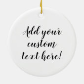 アップルの形状リトルマインドパーソナライズされた先生 セラミックオーナメント (裏面)