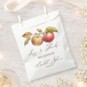 アップルの後にアップリー秋ブライダルシャワーの好意 フェイバーバッグ (クリップ留めされた状態)