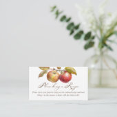 アップルの後にアップリー秋ブライダルシャワーレシピ エンクロージャーカード (スタンド正面)