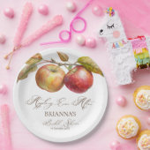 アップルの後にアップリー秋ブライダルシャワー ペーパープレート (パーティー)