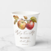アップルの後にアップリー秋ブライダルシャワー 紙コップ (正面)