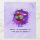 アップルの感謝の銀河系 ワインラベル (シングルラベル)