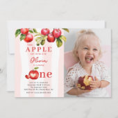 アップルの最初の誕生日パーティー 招待状 (正面)