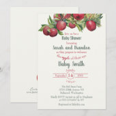 アップルの木立 赤ちゃん歓迎会招待状 招待状 (正面/裏面)