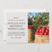 アップルの気の利いた誕生日ウィッシュカード (正面)