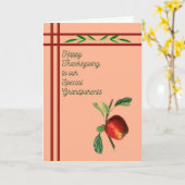 アップルの特別な祖父母のための感謝状 カード (黄色い花)