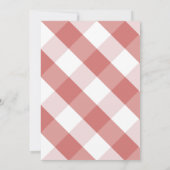 アップルの目のフローラウッドガール1st誕生日 招待状 (裏面)