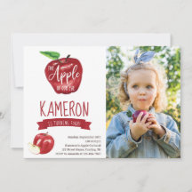 アップルの目の写真の誕生日パーティー任意の年齢