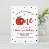 アップルの目の最初の誕生日招待状 招待状 (スタンド正面)