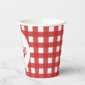 アップルの目の最初の誕生日紙カップ 紙コップ (左)