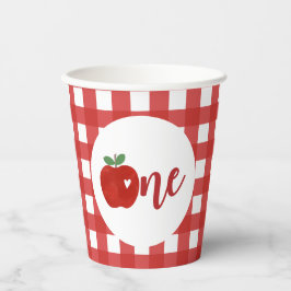 アップルの目の最初の誕生日紙カップ 紙コップ