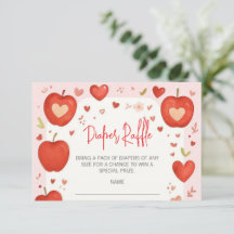 アップルの目の秋赤ちゃんシャワーおむつラッフル