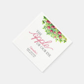 アップルの目の秋赤ちゃんシャワー紙ナプキン スタンダードカクテルナプキン (角)