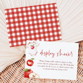 アップルの目の秋赤ちゃんシャワー表示シャワー エンクロージャーカード