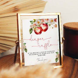 アップルの目の赤ちゃんシャワーおむつラッフルポスター ポスター