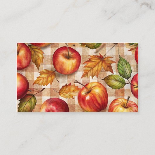 アップルの秋シャワーギフトレジストリの後にアップリー エンクロージャーカード (裏面)