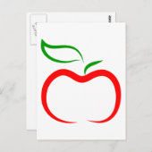 アップルの装飾 ポストカード (正面/裏面)