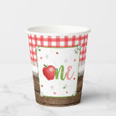 アップルの誕生日パーティーカップ 紙コップ (裏面)