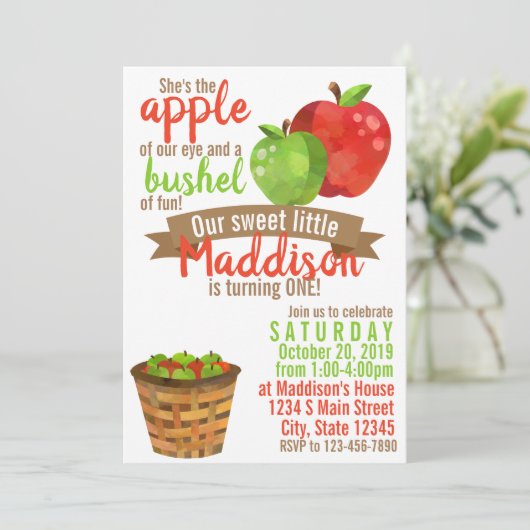 アップルの誕生日 招待状 (スタンド正面)