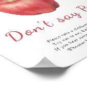 アップルの赤ちゃんシャワー – 言わないベビーポスター ポスター (角)