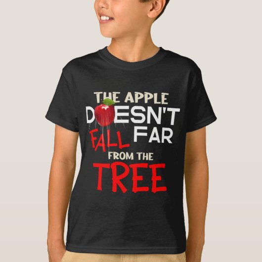 アップルは秋から遠くないリンゴ摘み Tシャツ (正面)