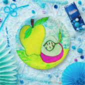 アップルアート紙プレート ペーパープレート (パーティー)