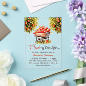 アップルイエバーアフター秋市場ブライダルシャワー アクリル招待状 (インサイチュ (ウェディング))