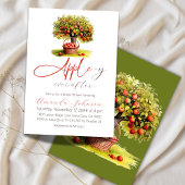 アップルイエバーアフター秋秋ブライダルシャワー 招待状