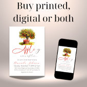 アップルイエバーアフター秋秋ブライダルシャワー 招待状