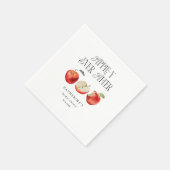 アップルイーエバーアフターエレガントブライダルシャワー スタンダードカクテルナプキン (角)