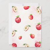 アップルイーバーアフターブライダルシャワー 招待状 (裏面)