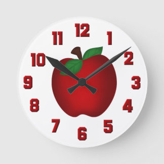 アップルウォール時計 ラウンド壁時計