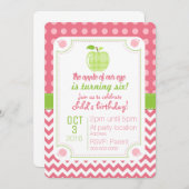 アップルオブウアアイ誕生日招待状 招待状 (正面/裏面)