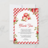 アップルオブザアイベビーシャワーアーチ サンキューカード (正面)