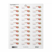 アップルオブザアイベビーシャワー差出人住所 ラベル (フルシート)