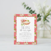 アップルオブザアイベビーシャワー招待状 ポストカード (スタンド正面)