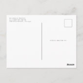 アップルオブザアイベビーシャワー招待状 ポストカード (裏面)