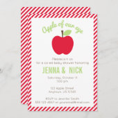 アップルオブザアイベビーシャワー招待状 招待状 (正面/裏面)