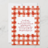 アップルオブザアイベビーシャワー招待状 招待状 (裏面)