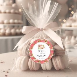 アップルオブザアイベビーシャワー紙 ラウンドシール