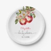 アップルオブザアイベビーモダンシャワー ペーパープレート (正面)