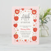 アップルオブザアイ秋ベビーシャワー 招待状 (スタンド正面)
