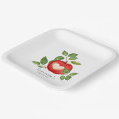 アップルオブザアイ秋収穫赤素朴ちゃんシャワー ペーパープレート (傾斜あり)